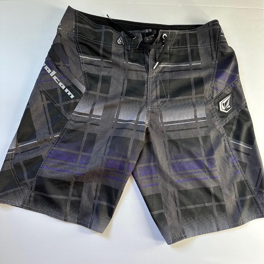 Volcom Men's Swim Board shorts  W/ Pocket & Drawstring Unlined Size 30